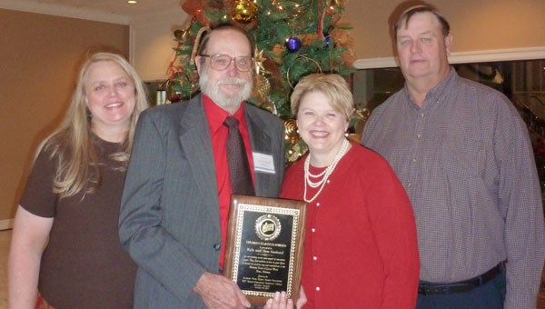 Don and the late Kyle Gothard won the Truman Glassco Award for outstanding service and support of Southern gospel convention music. From left, Samantha Gothard Carden, Don Gothard, Donna Gothard Smelcer and Tony Gothard. (contributed)