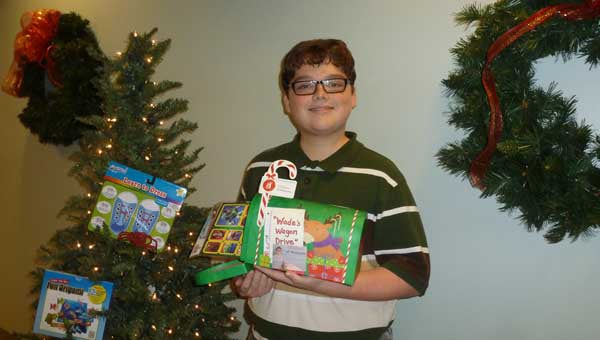 Columbiana Middle School eighth grader Wade White of Wilsonville has organized Wade's Wagon Drive to bring card and crafts to patients at Children's Hospital, where he was recently a patient. (PHOEBE DONALD ROBINSON/For the Reporter)