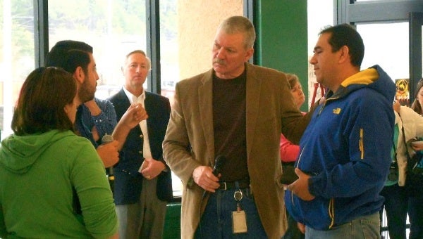 Pelham Mayor Gary Waters along with other city leaders spoke with members of Pelham's Hispanic community during a March 23 community meeting.