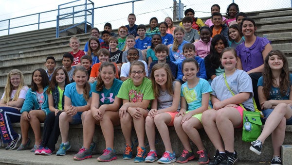 Montevallo Elementary School’s National Elementary Honor Society with sponsor Lauren Sheehan, second row, right. (contributed)