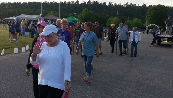 The Start of the Survivor Lap at the Chelsea Relay for life event: “It’s all about the Survivors,” Casey Morris, Chelsea Relay Event captain, said. “They are the reason for all the work, the fund raising and research. They truly inspire us with their fight.” (Contributed)