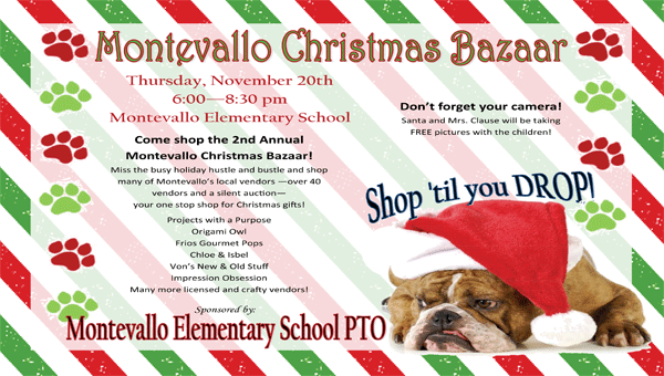 The Montevallo Elementary Christmas Bazaar will be Nov. 20. (Contributed)