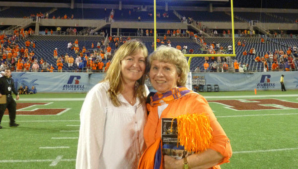 Pictured are Joni and Judy Hayes at the game. (Contributed)