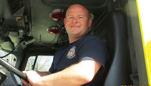 Josh Matherson of Alabaster serves his hometown as a fireman. (Contributed)