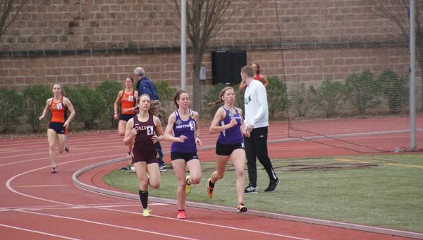 The Montevallo women's distance medley team set a school record with a time of 12:09.92 in the Emory Invitational Meet on March 20-21. (Contributed)