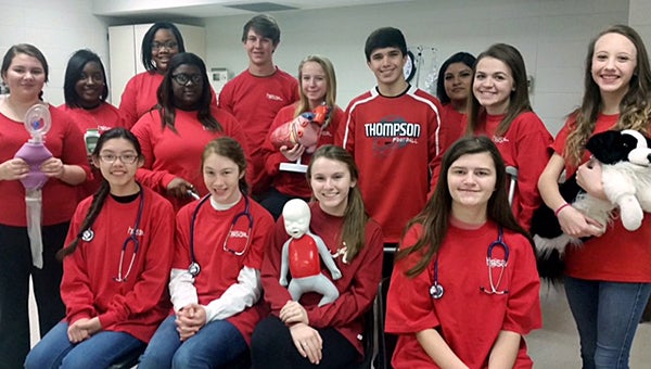 Thompson High School Medical Professions Academy recently attended the Alabama Health Occupations Students of America Leadership Conference. (Contributed)