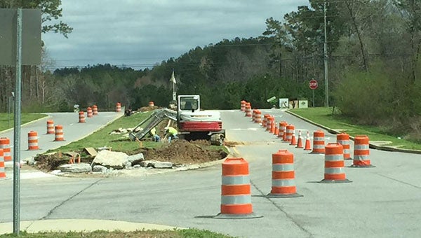 Construction has begun at the intesection of Shelby County 52 and Hillsboro Parkway in Helena. (Contributed)
