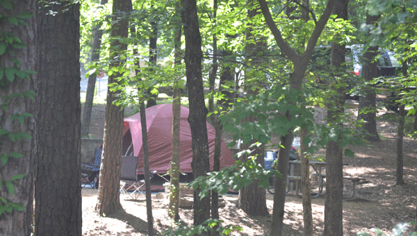 Oak Mountain State Park's campground is open all year and offers primitive tent camping and full hook-up service for RVs. (Contributed)