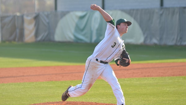 Resident Pelham ace Sam Finnerty threw a complete game in the first game of the first round of the 6A playoffs against McAdory on April 17. The Panthers swept the Yellow Jackets to advance to the second round of the playoffs. (File)
