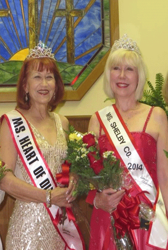Ms. Senior Heart of Dixie Edna Sealy and Ms. Senior Shelby County Ellen Blake will crown their successors at the Ms. Senior Shelby County 2015 Pageant on Friday, May 1 at 6 p.m. at Morningside United Methodist Church on Highway 11 in Chelsea. (Contributed)