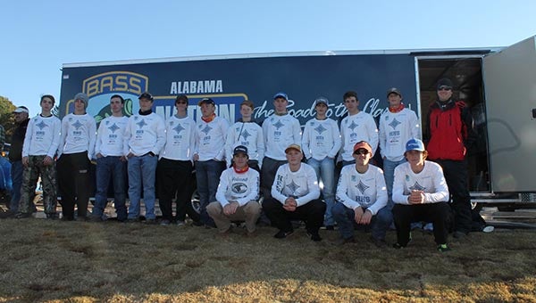 The Helena fishing team, shown here on their first day of a tournament in November, are in their inaugural year of competition. (Contributed)