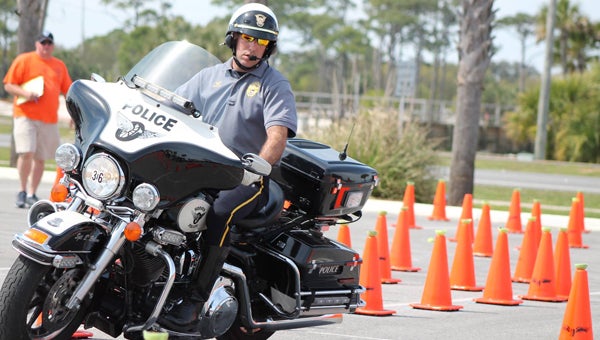 The Hoover Police Department's motorcycle unit consists of eight highly-trained officers who patrol the city's streets on Harley-Davidson Electra Glide motorcycles. (Contributed)