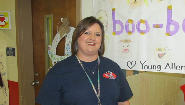 As the school nurse, April Mills helps keep students healthy at Creek View Elementary School. (Contributed)