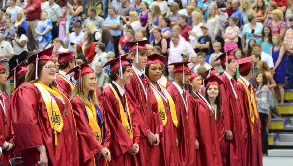 Shelby County High School's 2015 senior class graduated on May 21. (Reporter Photo/Emily Sparacino)