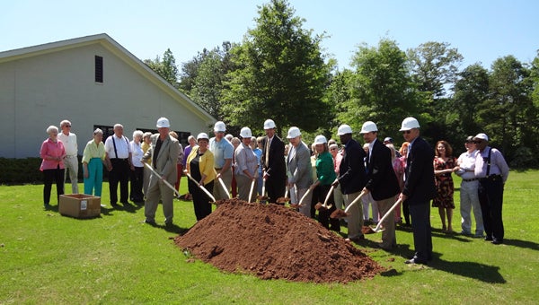 Pelham city leaders broke ground on the Pelham Senior Center's expansion project on May 7. (Reporter Photo/Emily Sparacino)