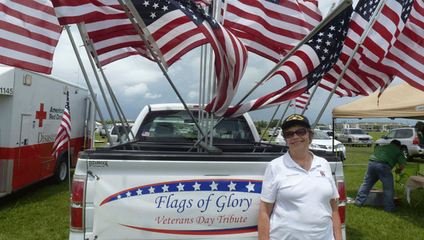 Lt. Col. Ginger Branson, U.S. Army (ret.) recently volunteered at the 11th Annual Blue Star Salute in Mobile, Ala., honoring those who serve, those who have served and those fallen in service. (Contributed)