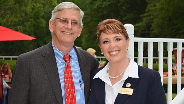 Attorney Lara Alvis, pictured with her husband, Barry, at a June 25 campaign kickoff party, is running for the Shelby County Circuit Court judge seat. (Contributed)