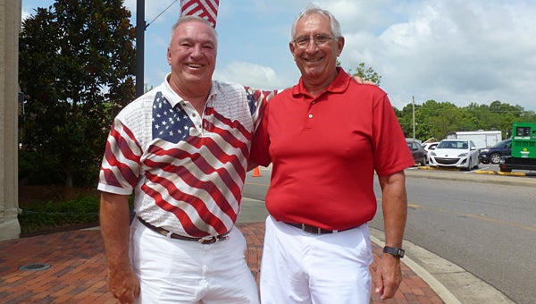  Mayor Stancil Handley and Liberty Day Grand Marshall Evan Major explore Liberty Day on June 27. (Contributed)