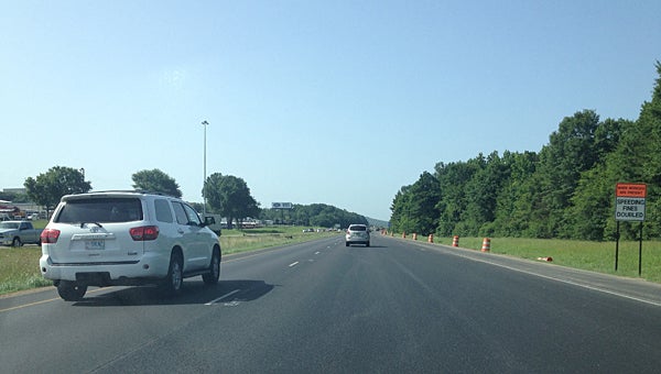 The Alabama Department of Transportation recently completed a repaving project on the southbound lanes of Interstate 65 between Alabaster and Pelham. (Reporter Photo/Neal Wagner)