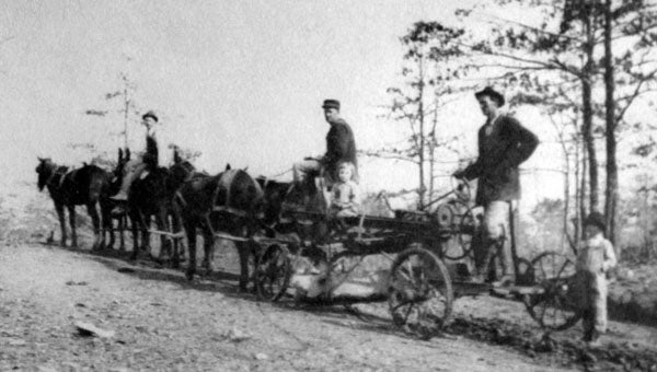 A 1920s Road Machine was used to scrape dirt roads in Shelby County, Ala. (Contributed/Shelby County Museum and Archives)