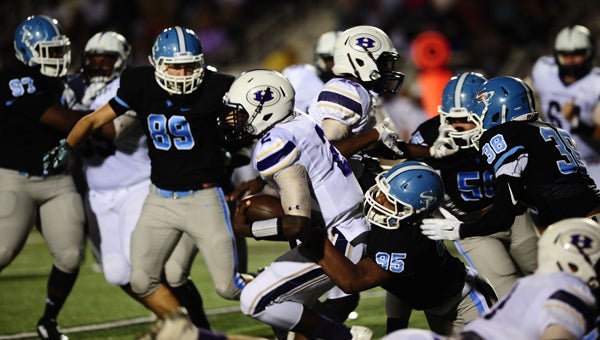 Spain Park's swarming defense will need to be at the top of its game on Sept. 4 when the Jaguars travel across the county to take on Thompson. (Reporter Photo/Neal Wagner)