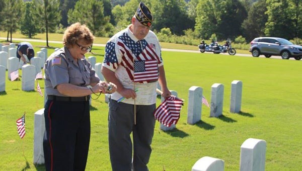 American Legion Matthew Blount Post 555 remembers veterans at the National Cemetery. (Contributed) 