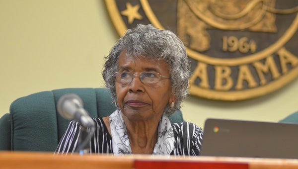 Board member Dr. Barbara Regan said that Pelham City Schools needs to be careful about projects and personnel to stay as firmly financial next as they are this year. (Reporter photo /Jessa Pease)