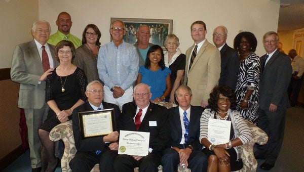The Columbiana Ward of The Church of Jesus Christ of Latter-day Saints received three certificates of appreciation for their outstanding community service work by the Alabama Cemetery Preservation Alliance, Shelby County Historical Society and the Alabama National Cemetery on Sunday, August 30, 2015. (Contributed)