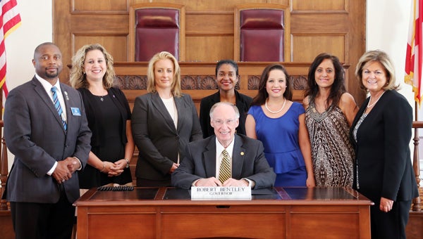 Alabama Gov. Robert Bentley signed a proclaimation Aug. 26, declaring Sept. 28 Family Day in Alabama. (Contributed/Jamie Martin)