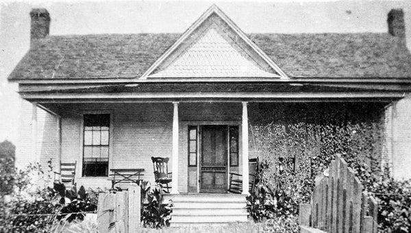 James Lacy Lee House, circa 1920. Sometime after James and Louisa Lee were married they built this home on Rolling Mill Street in Helena. They both died before the terrible 1933 tornado struck the town, and Walter Simmons and his wife were living there when the tornado struck. The house was destroyed and Mrs. Simmons was killed in the holocaust. (Contributed/City of Helena Museum)