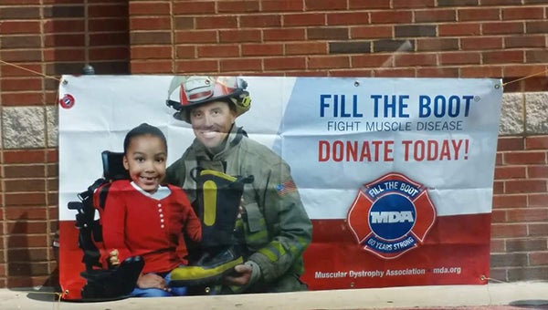 The Helena Fire Department collected donations from Sept. 4-6 at the Walmart Neighborhood Market to help raise funds for the Muscular Dystrophy Association’s ‘Fill the Boot’ campaign. (Contributed)