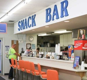 The snack bar at Davis Drug in Columbiana has been a part of the business since 1956. 