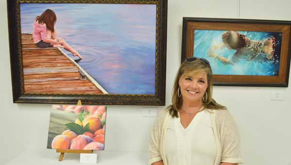 Robin Miller won "best in Show" and "Best Painting" in the Shelby County Arts Council's Seventh Annual Juried Art Show. 
