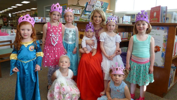 Monthly FOL children's programs are planned at the Columbiana library: Feb. 4, Valentine, 4 p.m.; March 17, St. Patrick's Day, 4 p.m.; April 21, Miss Shelby County Princess Party, 4:30 p.m.; May 19, Star Wars Party, 4 p.m. Pictured is Miss SC 2015 Amanda Ford with princesses at the 2015 Princess FOL Party. (Contributed) 