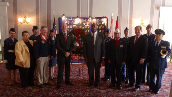 The Wreaths Across America Statehouse Ceremony was held at the State Capital in Montgomery on Dec. 7 declaring by Gov. Robert Bentley's proclamation to celebrate Wreaths Across America. (Contributed)