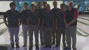 The Thompson boys bowling team beat Valley High School on Jan. 21 to qualify for the bowling state championships on Jan. 28-29. (Contributed)