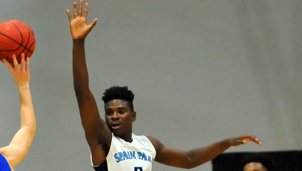 Justin Brown and the Spain Park Jaguars could not keep pace with Mountain Brook on Jan. 19, and lost by a final of . (File)