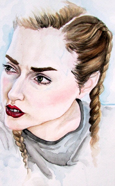 Chelsea High School senior Kristen Hamby's watercolor painting titled "Self-Portrait" will be displayed in the superintendent's art exhibit this month. (Contributed)