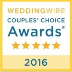 WeddingWire Couples' Choice Awards 2016 recognizes the top 5 percent of wedding professionals in the WeddingWire Network that demonstrate excellence in their field. (Contributed)