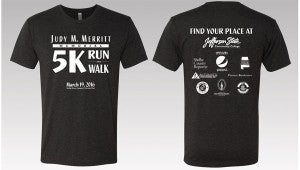 This year’s race shirts are dark grey and feature the event logo. (Contributed)