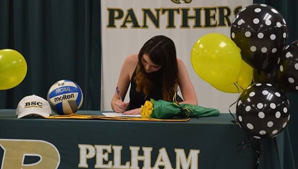 Senior right side hitter Sarah Sudd commits to play volleyball for Birmingham Southern next year. (Contributed) 
