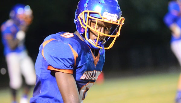 Ahmad Edwards had seven catches for 204 yards and two touchdowns in the Bulldogs’ spring game against Calera on May 19. (File)