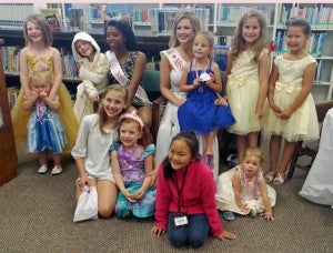 Friends of the Columbiana Public Library hosted a Princess Party on April 21, where princesses from around the area spent time with Miss Shelby County, Hayley Barber and Miss Shelby County Outstanding Teen, Kyra Callens. (Contributed)