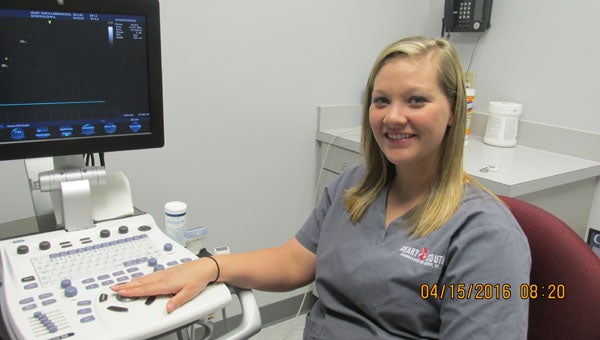 Cara Stanchio works as a cardiovascular ultrasound technologist at Heart South Cardiovascular Association in Alabaster. (Contributed) 