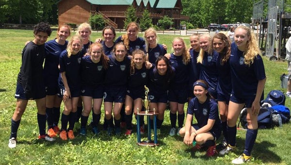 The Evangel Lady Lightning placed second in Division II of the NACA soccer tournament, which took place from May 9-12. (Contributed)