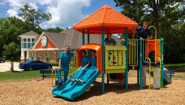 Shelby Pediatric Dentistry recently added a playground to its facility to make visits to the dentist more fun. (Contributed) 