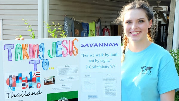 Recent Helena High School graduate Savannah Pearson is raising funds to participate in the World Race mission trip. (Contributed photo.)