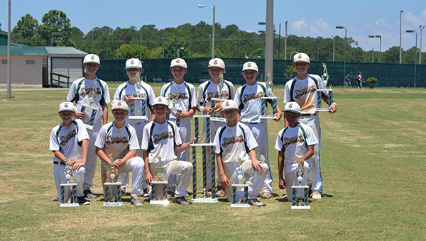 The Helena Shelby Sidewinders 12U baseball team recently finished as runner-up in the Grand Slam World Series tournament in Panama City Beach, Fla. Teams from five different states competed in the tournament.(Contributed)