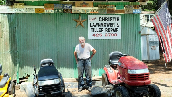Dave Christie, 88, owns a lawnmower and tiller repair shop. (Contributed)