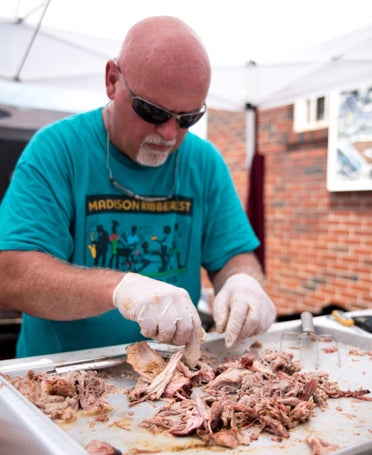 Numerous participants showcased their barbecue skills as they competed for awards at this year's Shindig. (Reporter Photo/Keith McCoy)